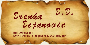Drenka Dejanović vizit kartica